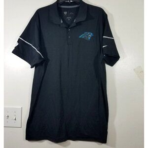 Nike Dri-Fit Carolina Panthers Training Polo Shirt Black Size XL